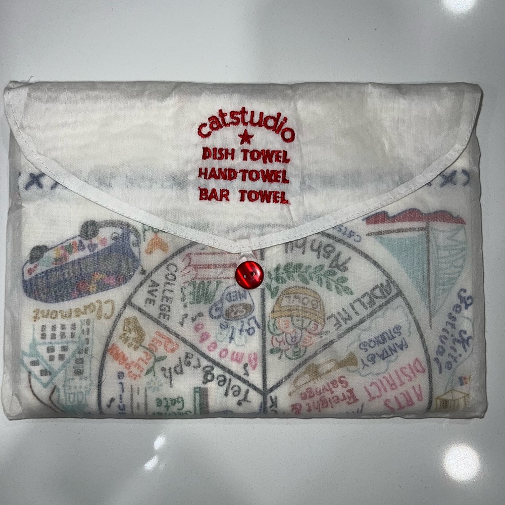 Catstudio Berkeley White Dish Towel
